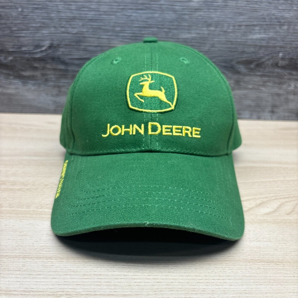 John Deere Hat Cap Strap Back Green Yellow Owners Edition Mens